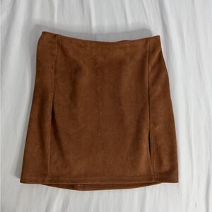 SHEIN Tan Mini Skirt